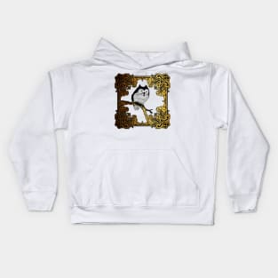 Owly in gold. Kids Hoodie